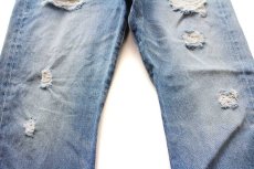 画像7: メキシコ製 Levi'sリーバイス 501 ダメージ&USED加工 デニムパンツ W38 L30★SDP3865 (7)