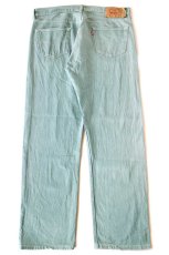 画像3: メキシコ製 Levi'sリーバイス 501 先染め カラーデニムパンツ 薄緑 W38★SDP3877 (3)