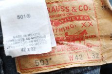 画像5: メキシコ製 Levi'sリーバイス 501 先染め カラーデニムパンツ ネイビーグレー W42 L32★SDP3906 (5)