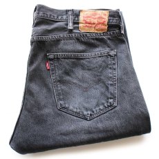画像1: メキシコ製 Levi'sリーバイス 501 ダメージ ブラック デニムパンツ フェード W38 L34★SDP3908 (1)