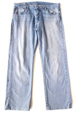 画像2: ポーランド製 LEVI'Sリーバイス PREMIUM 501 BIGE USED加工 ストレッチ デニムパンツ W34★SDP3961 ユーロ (2)