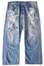 画像2: 00s Levi'sリーバイス 501 デニムパンツ ボロ W38★SDP3652 (2)