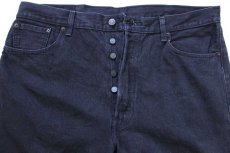 画像4: メキシコ製 Levi'sリーバイス 501 ブラック デニムパンツ W40★SDP3925 (4)