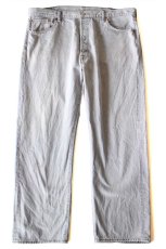 画像2: メキシコ製 Levi'sリーバイス 501 先染め グレーデニムパンツ W42★SDP3913 (2)