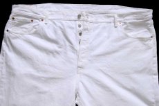 画像4: メキシコ製 Levi'sリーバイス 501 ホワイト デニムパンツ W50 L34★SDP3883 特大 (4)