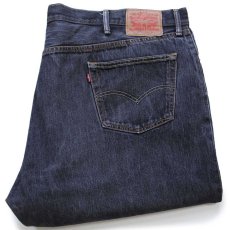 画像1: メキシコ製 Levi'sリーバイス 501 先染め ブラック デニムパンツ W52 L32★SDP3927 (1)