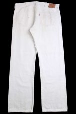 画像3: メキシコ製 Levi'sリーバイス 501 ペンキ飛び ホワイト デニムパンツ W38 L32★SDP3561 (3)