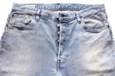 画像4: ポーランド製 LEVI'Sリーバイス PREMIUM 501 BIGE USED加工 ストレッチ デニムパンツ W34★SDP3961 ユーロ (4)