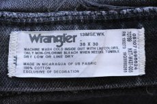 画像5: 00s Wranglerラングラー 13MSE ブラック デニムパンツ W38 L30★SDP3919 (5)