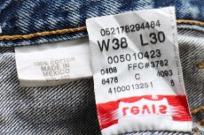 画像6: 00s メキシコ製 Levi'sリーバイス 501 USED加工 デニムパンツ W38 L30★SDP3855 (6)