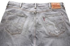 画像5: Levi'sリーバイス 501 USED加工 ストレッチ 先染め グレー デニムパンツ W40★SDP3931 (5)