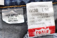 画像6: 00s メキシコ製 Levi'sリーバイス 501 デニムパンツ W38 L36★SDP3856 (6)