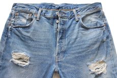 画像4: メキシコ製 Levi'sリーバイス 501 ダメージ&USED加工 デニムパンツ W38 L30★SDP3865 (4)