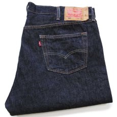 画像1: メキシコ製 Levi'sリーバイス 501 カットオフ 先染め ブラック デニムパンツ W46★SDP3926 特大 (1)