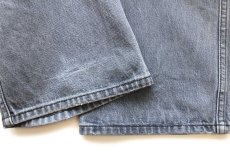 画像8: メキシコ製 Levi'sリーバイス 501 ブリーチ飛び 先染め カラーデニムパンツ ブルーグレー W40★SDP3876 (8)