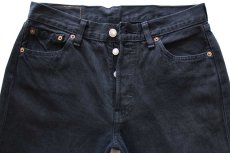 画像4: トルコ製 Levi'sリーバイス 501 後染め ブラック デニムパンツ W30★SDP4061 ユーロ (4)