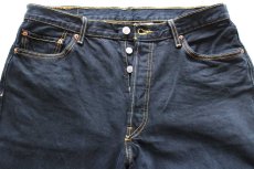 画像4: 00s Levi'sリーバイス 501 後染め ブラック デニムパンツ カスタム W36 L30★SDP3981 (4)