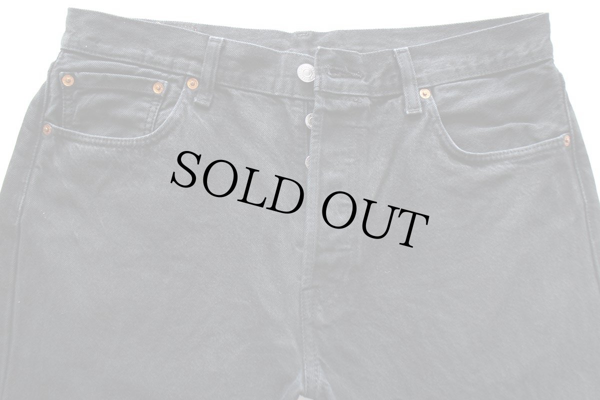 画像4: LEVI'Sリーバイス PREMIUM 501 BIGE 後染め ブラック デニムパンツ W34 L30★SDP3984 (4)