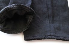 画像6: Levi'sリーバイス 501 後染め ブラック デニムパンツ W32★SDP4062 (6)