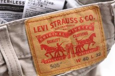 画像5: Levi'sリーバイス 505 カラーデニムパンツ グレーベージュ W40 L32★SDP4019 (5)