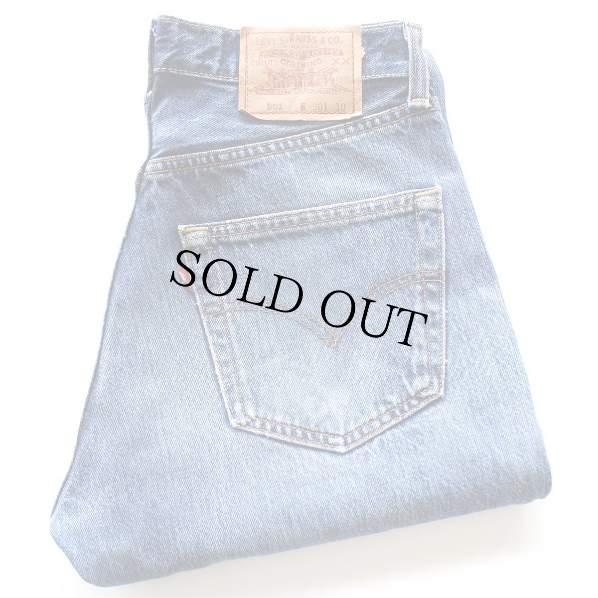 画像1: 90s カナダ製 Levi'sリーバイス 501 ダメージ デニムパンツ ヒゲ W30 L30★SDP3972 (1)