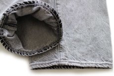 画像6: Levi'sリーバイス 501 USED&ブリーチ加工 先染め ブラック デニムパンツ W34 L30★SDP3977 (6)