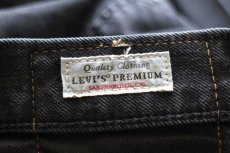 画像6: ポーランド製 LEVI'Sリーバイス PREMIUM 501 BIGE ストレッチ 後染め ブラック デニムパンツ W33 L30★SDP4064 ユーロ (6)