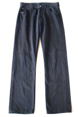 画像2: トルコ製 Levi'sリーバイス 501 後染め ブラック デニムパンツ W30★SDP4061 ユーロ (2)