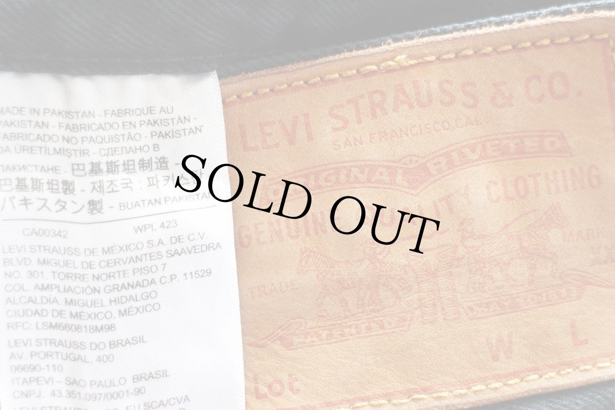 画像5: LEVI'Sリーバイス PREMIUM 501 BIGE 後染め ブラック デニムパンツ W34 L30★SDP3983 (5)