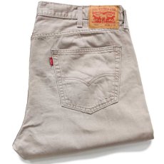 画像1: Levi'sリーバイス 505 カラーデニムパンツ グレーベージュ W40 L32★SDP4019 (1)