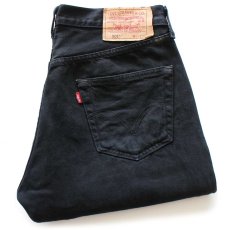 画像1: トルコ製 Levi'sリーバイス 501 後染め ブラック デニムパンツ W34 L32★SDP4066 ユーロ (1)