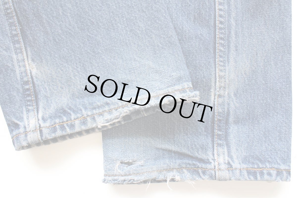 画像9: 90s カナダ製 Levi'sリーバイス 501 ダメージ デニムパンツ ヒゲ W30 L30★SDP3972 (9)