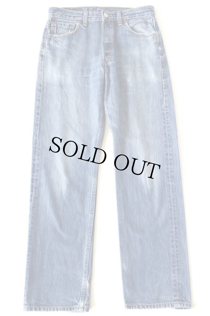 画像2: 90s カナダ製 Levi'sリーバイス 501 ダメージ デニムパンツ ヒゲ W30 L30★SDP3972 (2)