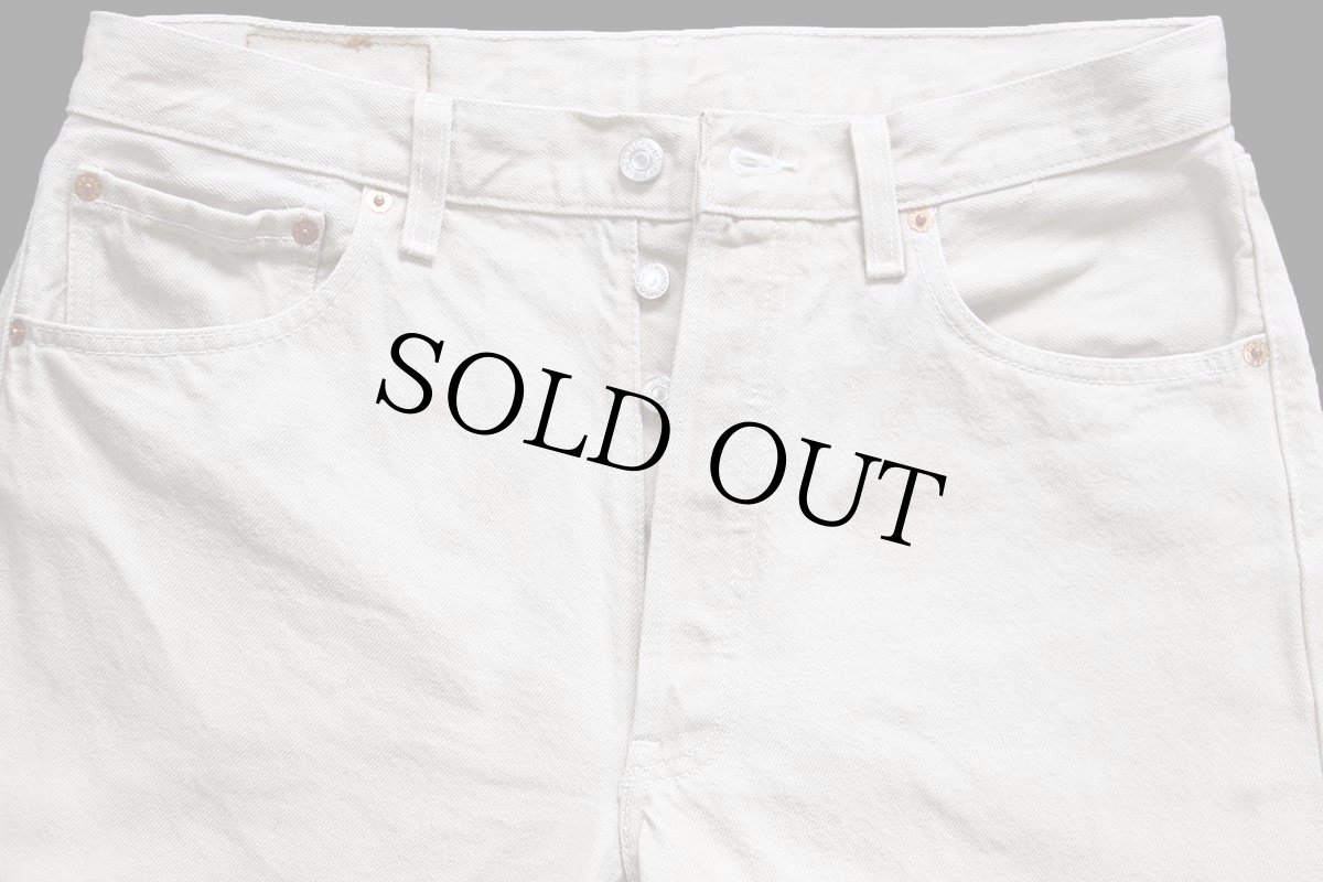 画像4: 00s ポーランド製 Levi'sリーバイス 501 先染め カラーデニムパンツ ベージュ W34★SDP3988 ユーロ (4)