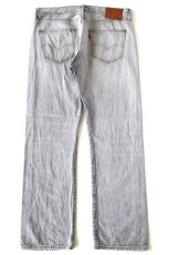 画像3: Levi'sリーバイス 501 USED&ブリーチ加工 先染め ブラック デニムパンツ W34 L30★SDP3977 (3)