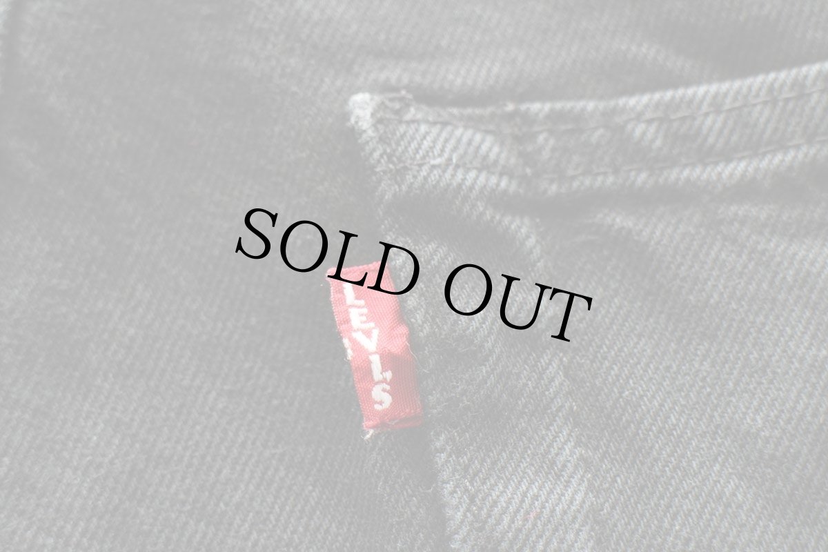 画像7: LEVI'Sリーバイス PREMIUM 501 BIGE 後染め ブラック デニムパンツ W34 L30★SDP3983 (7)