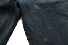 画像7: トルコ製 Levi'sリーバイス 501 後染め ブラック デニムパンツ W34 L32★SDP4066 ユーロ (7)