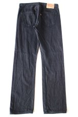 画像3: Levi'sリーバイス 501 後染め ブラック デニムパンツ W32★SDP4062 (3)