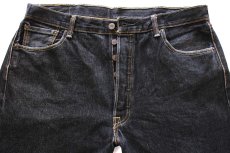 画像4: Levi'sリーバイス 501 先染め ブラック デニムパンツ W38 L32★SDP4017 (4)