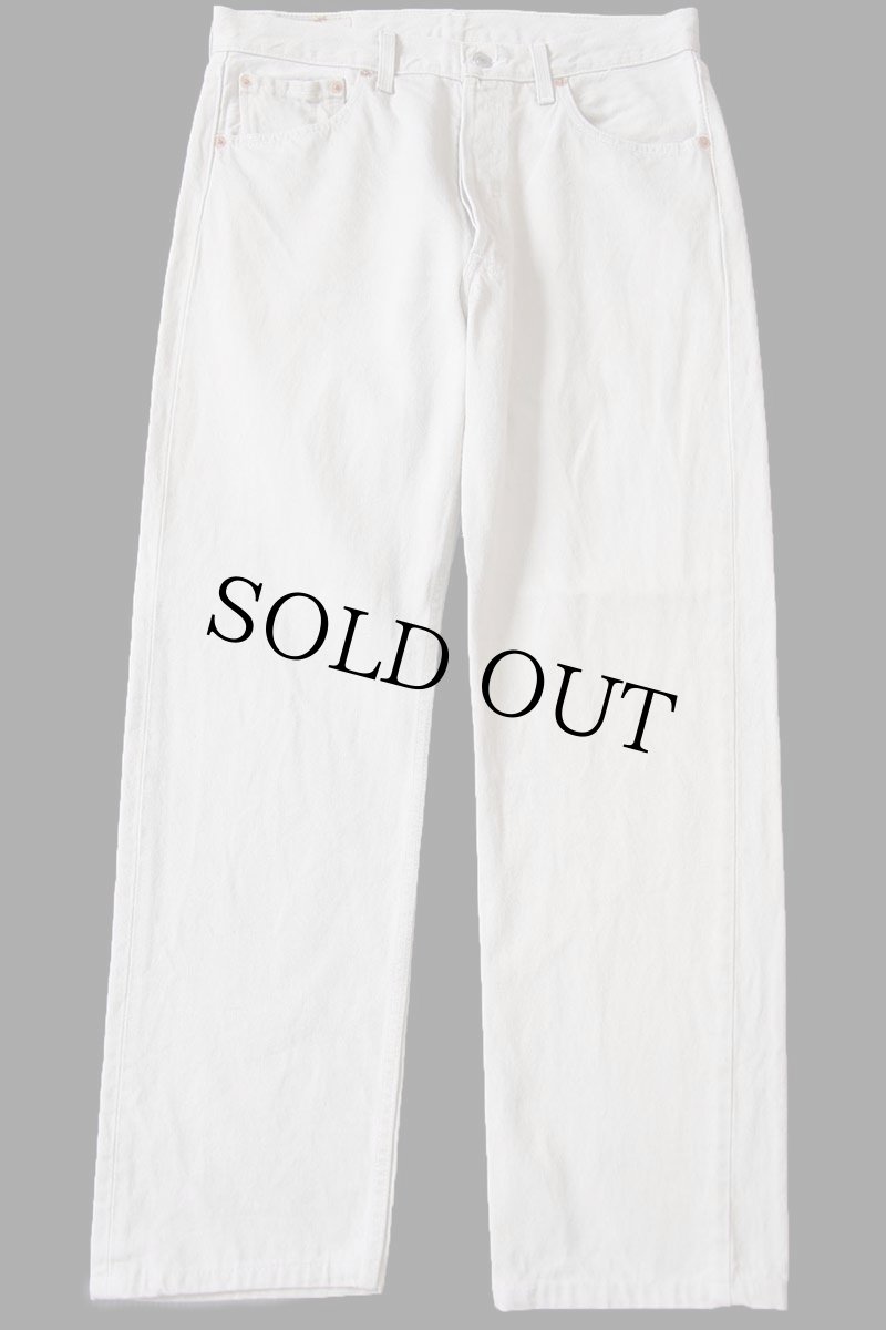 画像2: 00s ポーランド製 Levi'sリーバイス 501 先染め カラーデニムパンツ ベージュ W34★SDP3988 ユーロ (2)