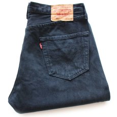 画像1: Levi'sリーバイス 501 後染め ブラック デニムパンツ W34★SDP4065 (1)