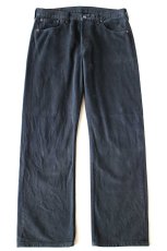 画像2: トルコ製 Levi'sリーバイス 501 後染め ブラック デニムパンツ W34 L32★SDP4066 ユーロ (2)