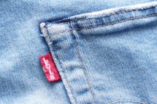 画像6: LEVI'Sリーバイス PREMIUM 501 BIGE USED加工 ストレッチ デニムパンツ W30 L32★SDP3973 (6)