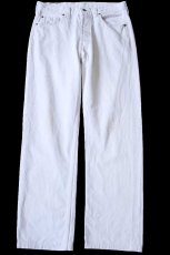 画像2: 90s スペイン製 Levi'sリーバイス 501 ホワイト デニムパンツ W33★SDP4036 ユーロ (2)