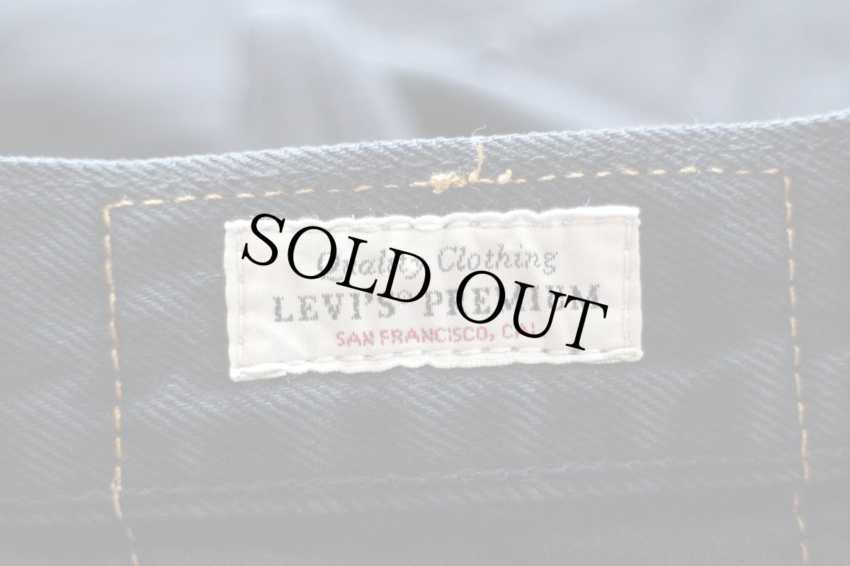 画像6: LEVI'Sリーバイス PREMIUM 501 BIGE 後染め ブラック デニムパンツ W34 L30★SDP3983 (6)