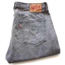 画像1: トルコ製 Levi'sリーバイス 501 USED加工 先染め グレー デニムパンツ W34 L34★SDP4060 ユーロ (1)
