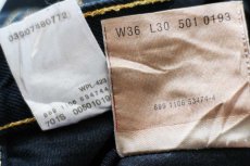 画像6: 00s Levi'sリーバイス 501 後染め ブラック デニムパンツ カスタム W36 L30★SDP3981 (6)