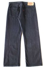 画像3: Levi'sリーバイス 501 後染め ブラック デニムパンツ W33★SDP4063 (3)