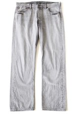 画像2: Levi'sリーバイス 501 USED&ブリーチ加工 先染め ブラック デニムパンツ W34 L30★SDP3977 (2)