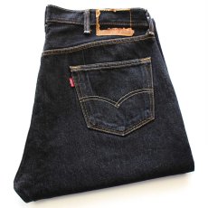 画像1: Levi'sリーバイス 501 先染め ブラック デニムパンツ W38 L32★SDP4017 (1)